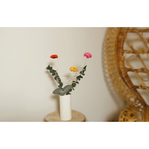 Composition dans vase « un message »